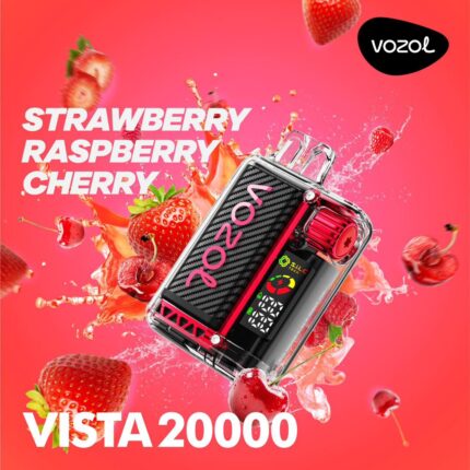 Vozol Vista 20000 Strawberry Raspberry Cherry Disposable Vape Bar