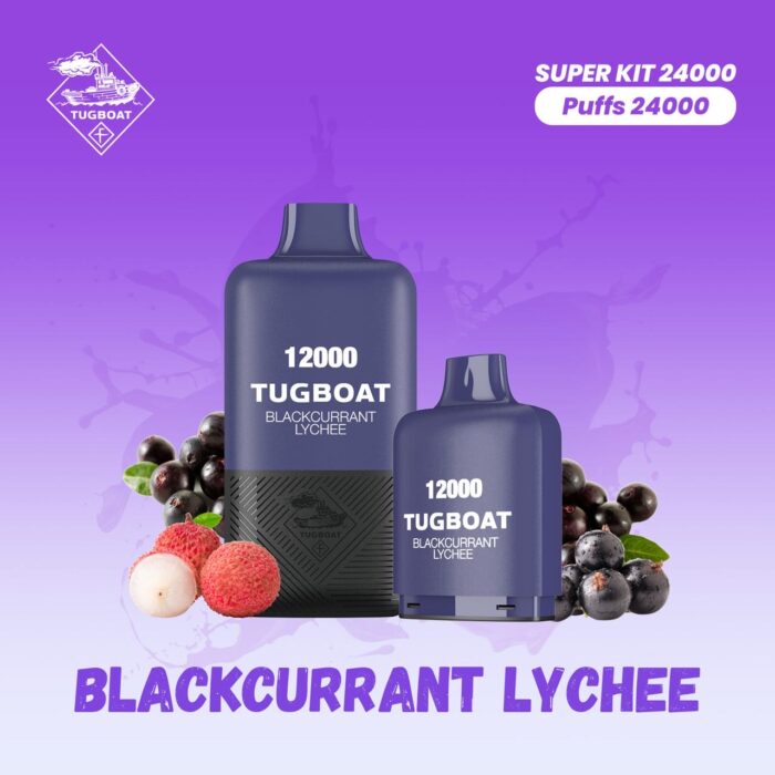 Tugboat 12000 Blackcurrant Lychee