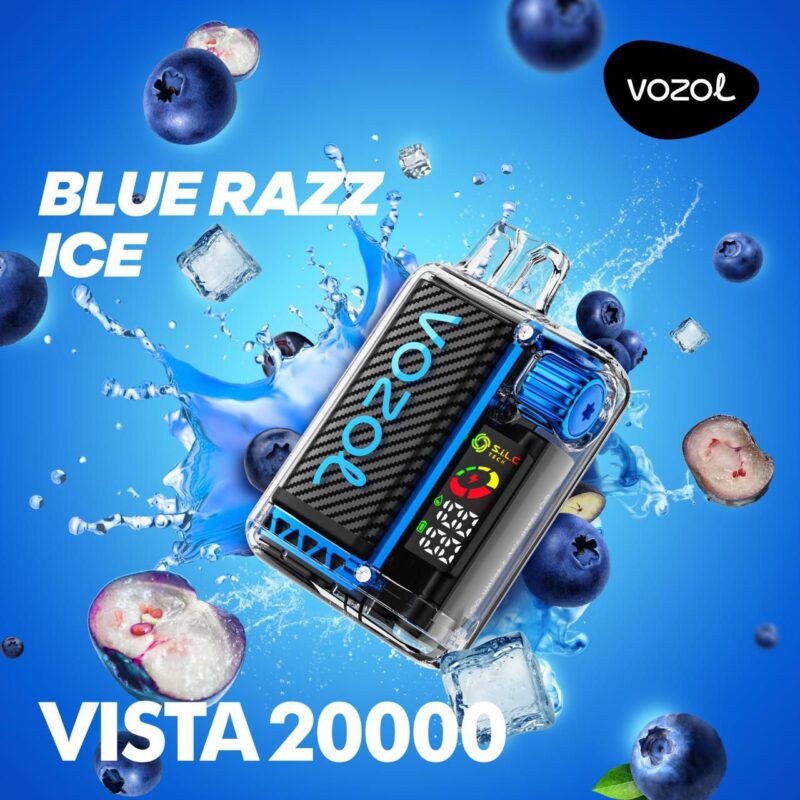 Vozol Blue Razz Ice Vista 20000