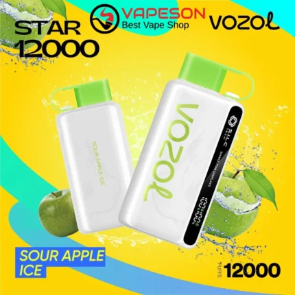 Vozol Sour Apple Ice Star 12000