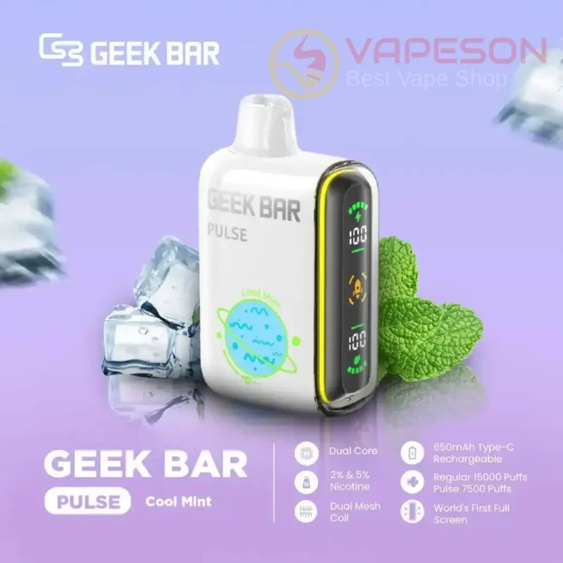 GEEK Bar Pulse 15000 Puffs Disposable Vape - Cool Mint