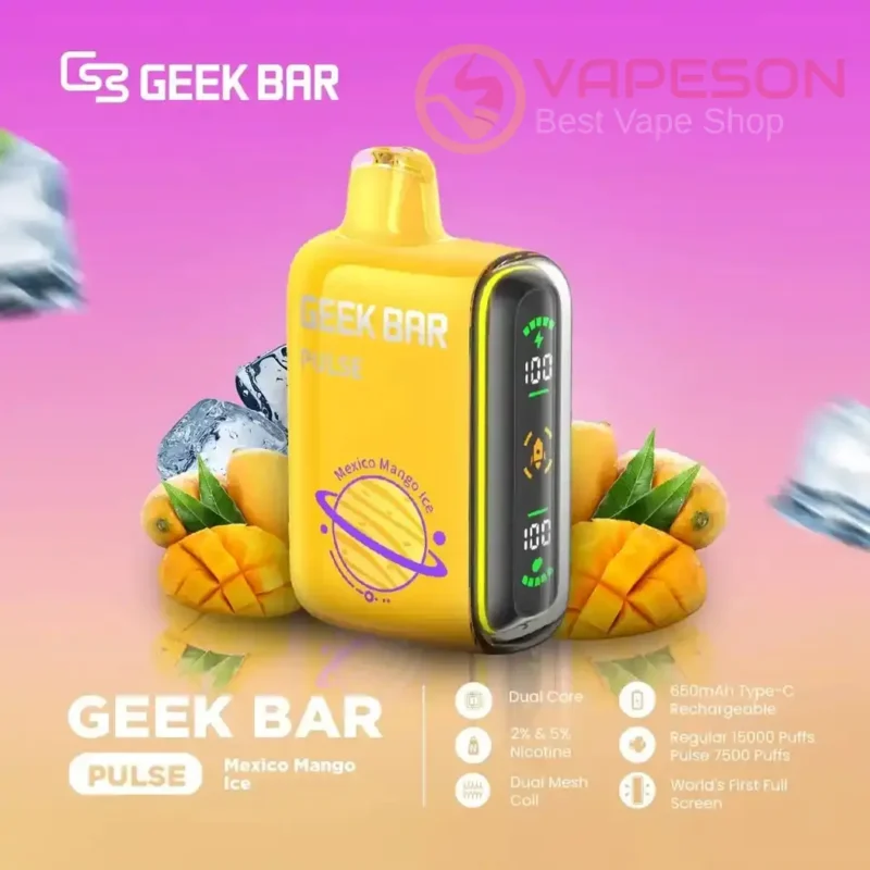 GEEK Bar Pulse 15000 Puffs Disposable Vape - Mexico Mango Ice