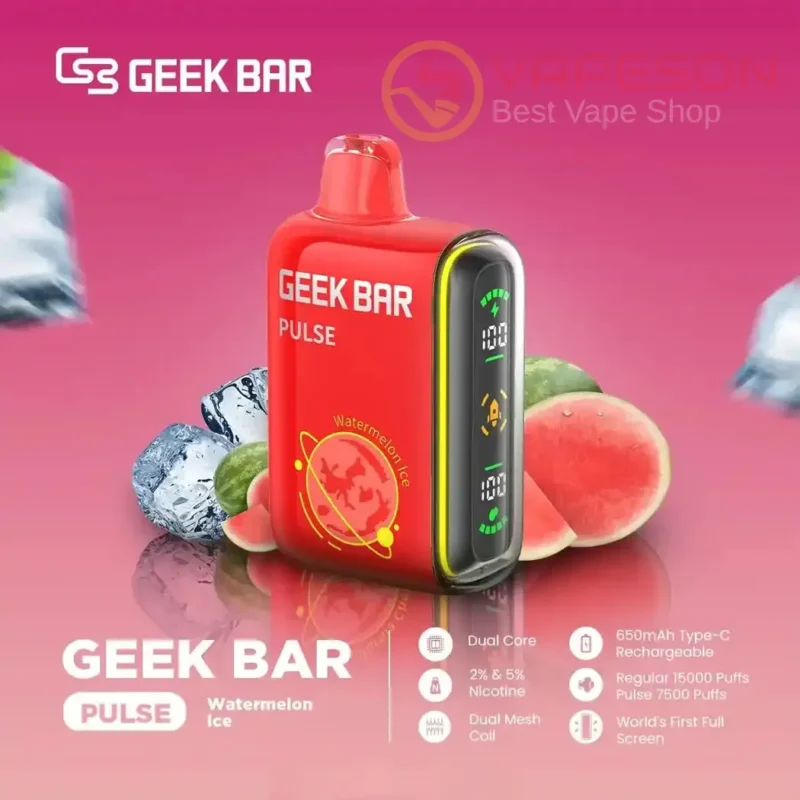 GEEK Bar Pulse 15000 Puffs Disposable Vape - Watermelon Ice