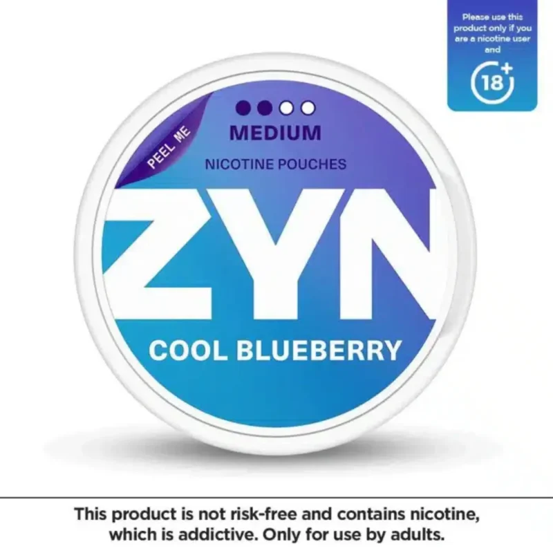 Zyn Nicotine Pouches In UAE- Cool Blueberry Medium