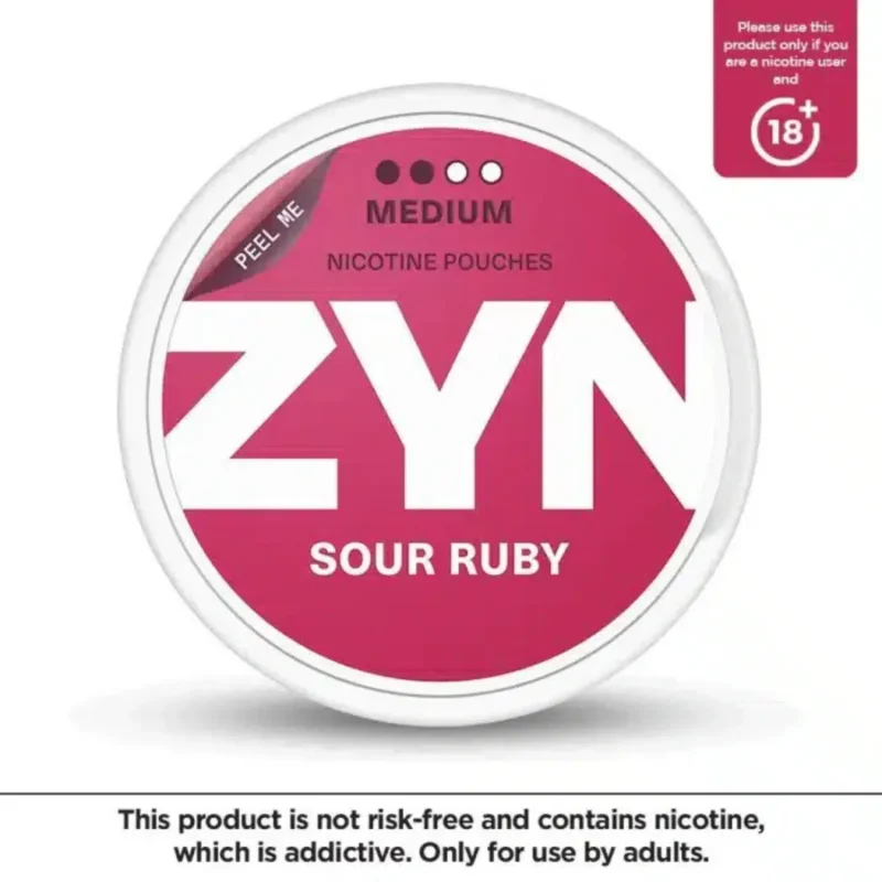 Zyn Nicotine Pouches - Sour Ruby Medium