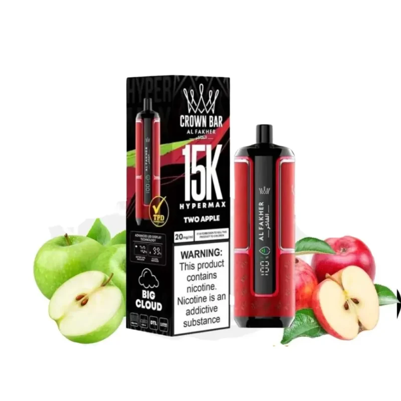 AL Fakher Hypermax 15k Puffs Disposable Vape - Two Apple