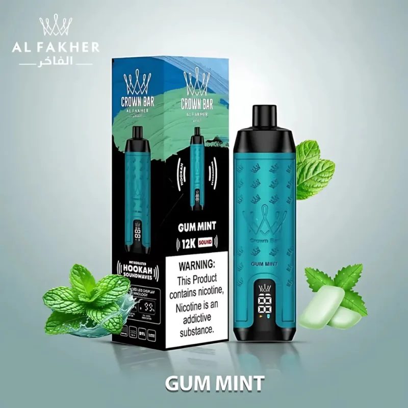 Al Fakher Crown Bar 12000 Puffs Disposable Vape - Gum Mint