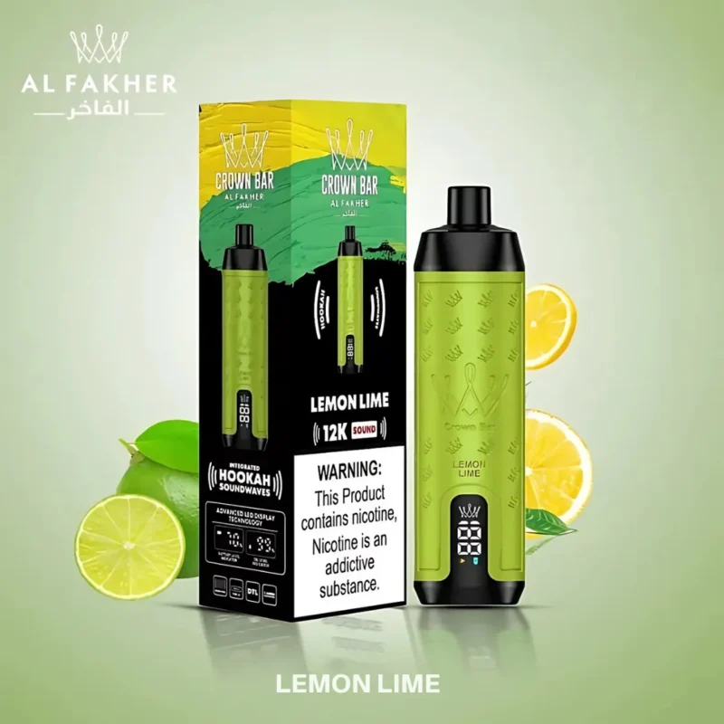 Al Fakher Crown Bar 12000 Puffs Disposable Vape - Lemon Lime