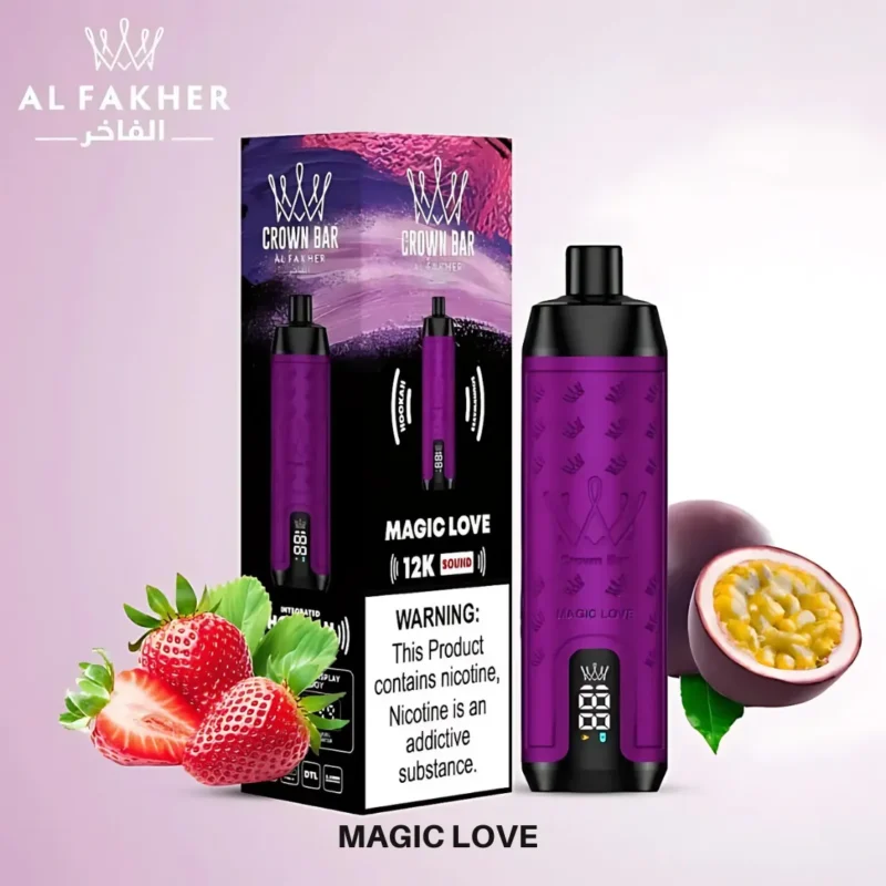 Al Fakher Crown Bar 12000 Puffs Disposable Vape - Magic Love