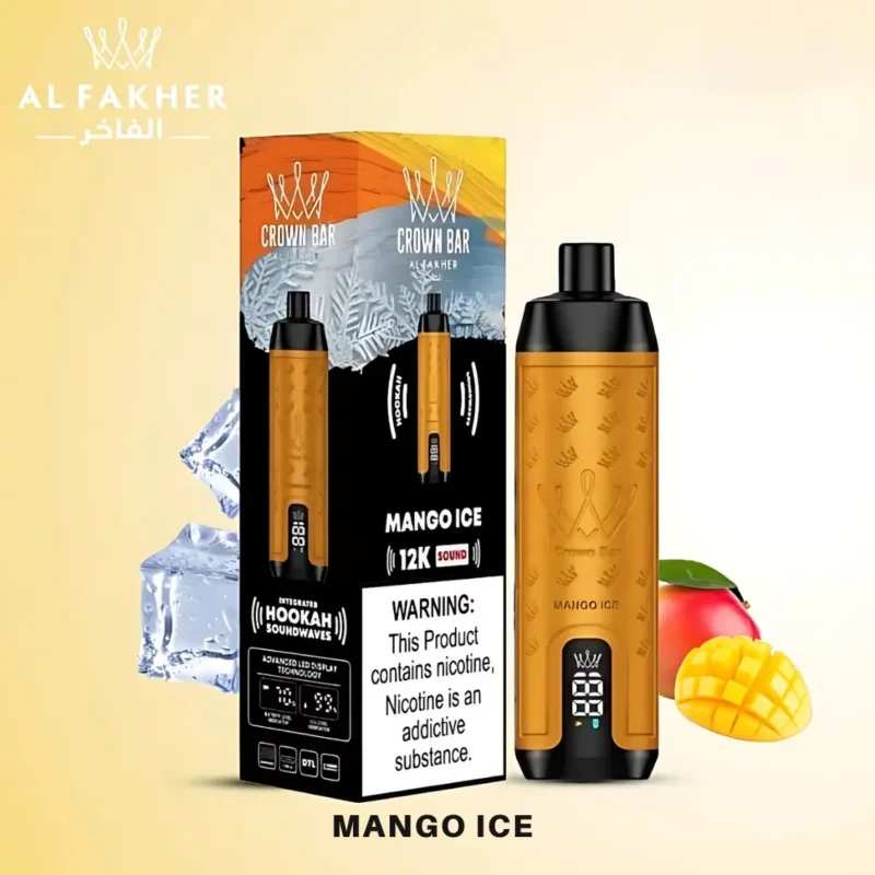 Al Fakher Crown Bar 12000 Puffs Disposable Vape - Mango Ice