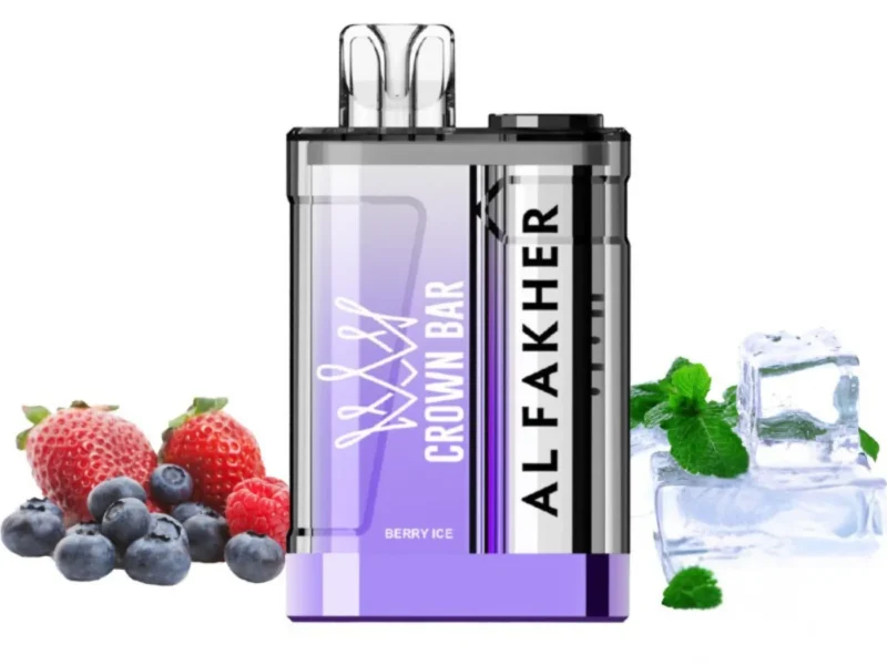 Al Fakher Crown Bar Crystal 9000 Puffs Disposable Vape - Berry Ice