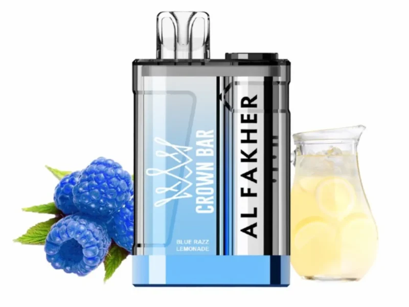 Al Fakher Crown Bar Crystal 9000 Puffs Disposable Vape - Blue Razz Lemonade