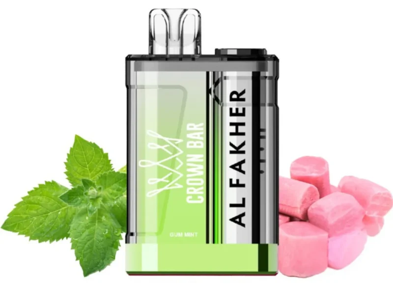 Al Fakher Crown Bar Crystal 9000 Puffs Disposable Vape - Gum Mint