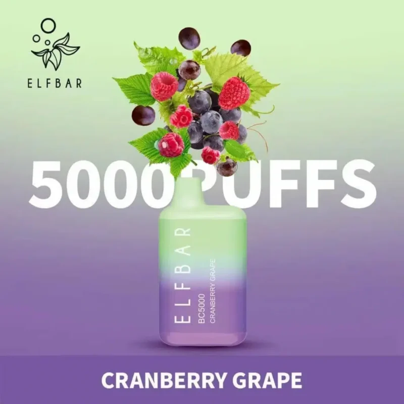 Elf Bar 5000 Puffs - Cranberry Grape