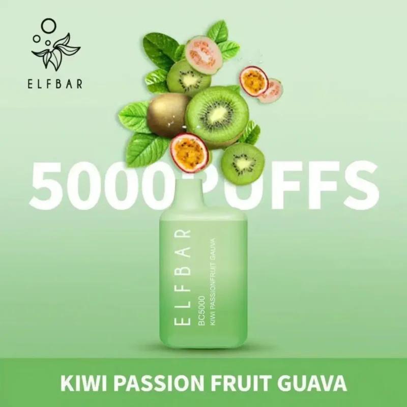 Elf Bar 5000 Puffs - Kiwi Passion Fruit Guava