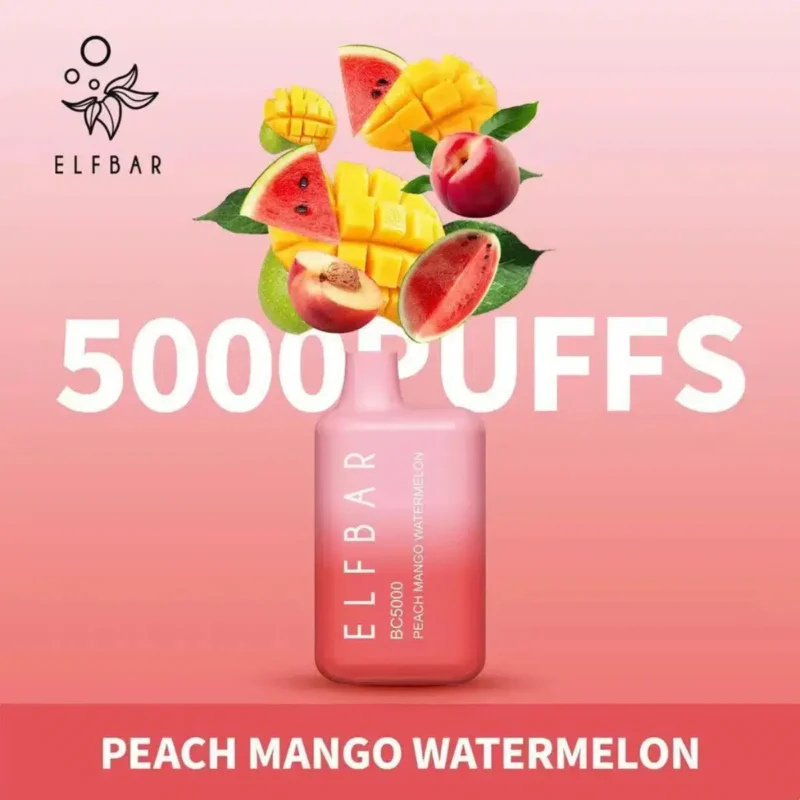 Elf Bar 5000 Puffs - Peach mango Watermelon