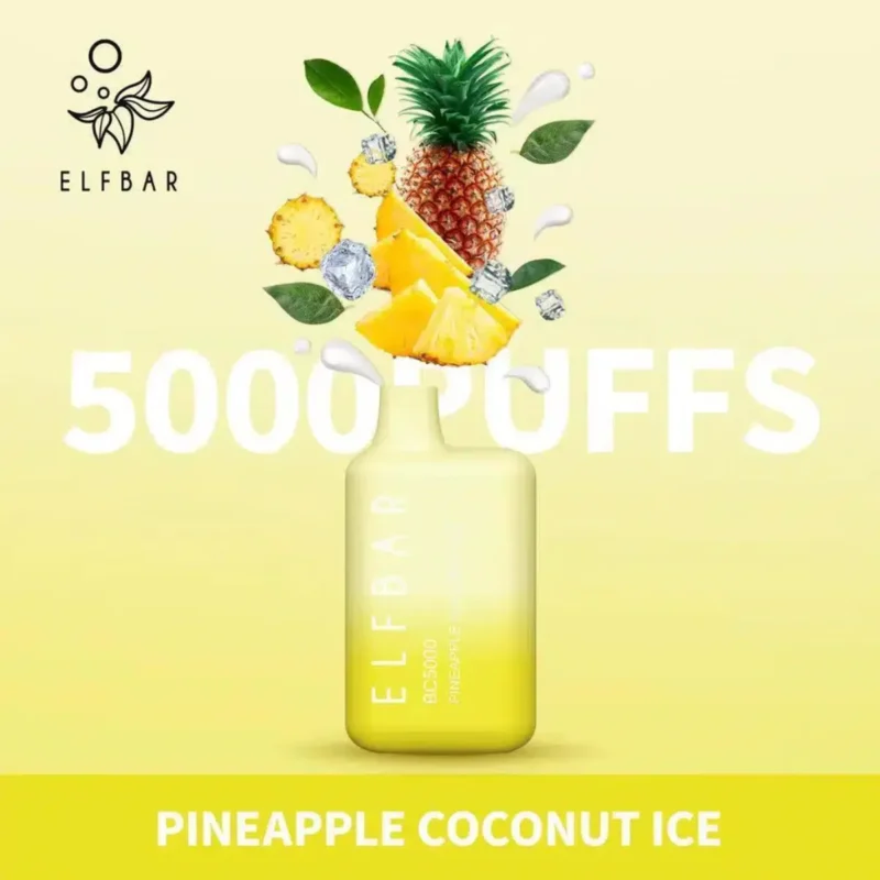 Elf Bar 5000 Puffs - Pineapple Coconut Ice