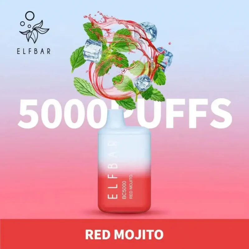 Elf Bar 5000 Puffs - Red Mojito