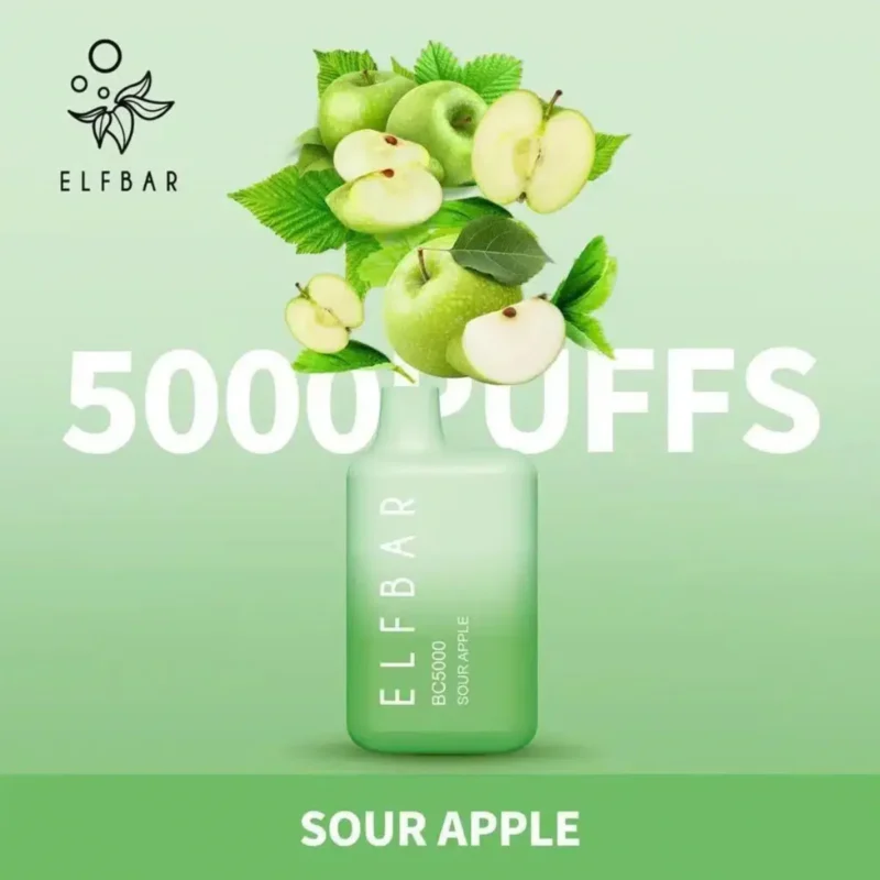 Elf Bar 5000 Puffs - Sour Apple