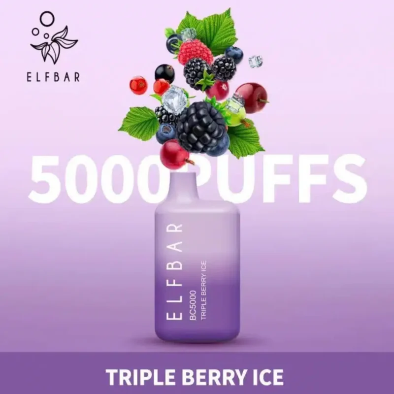 Elf Bar 5000 Puffs - Triple Berry Ice