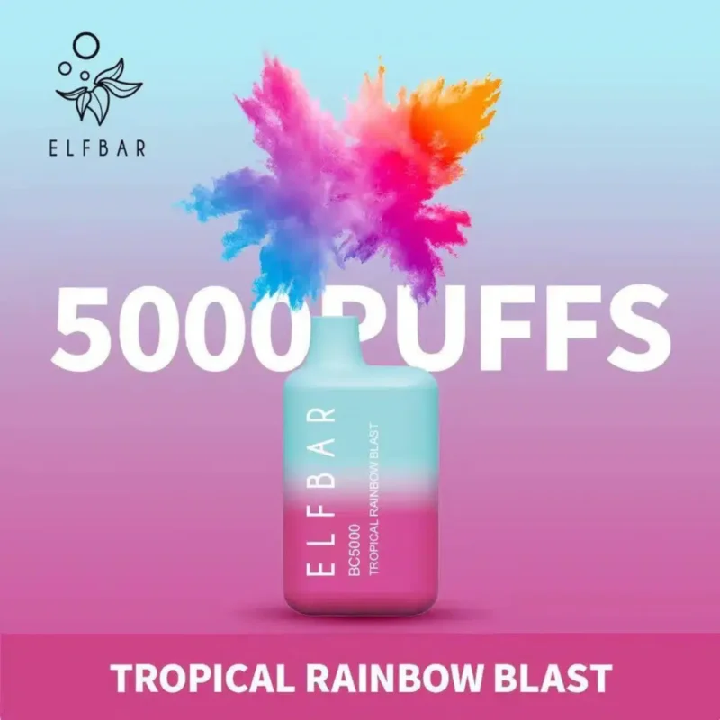 Elf Bar 5000 Puffs - Tropical Rainbow Blast