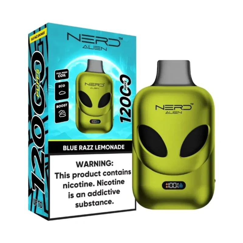 NERD Alien 12000 Puffs - Blue Razz Lemonade