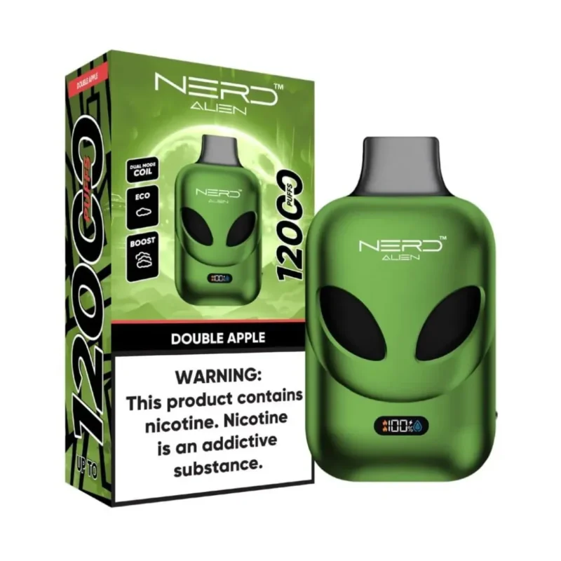 NERD Alien 12000 Puffs - Double Apple