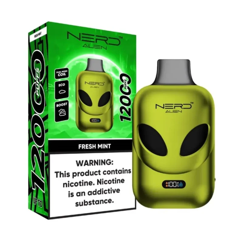 NERD Alien 12000 Puffs - Fresh mint