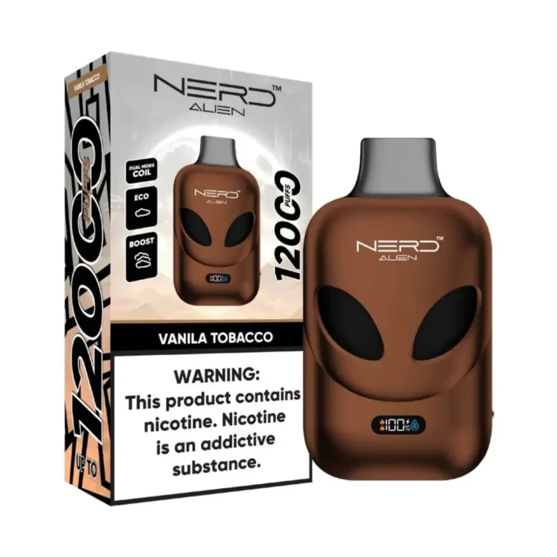 NERD Alien 12000 Puffs - Vanilla Tobacco