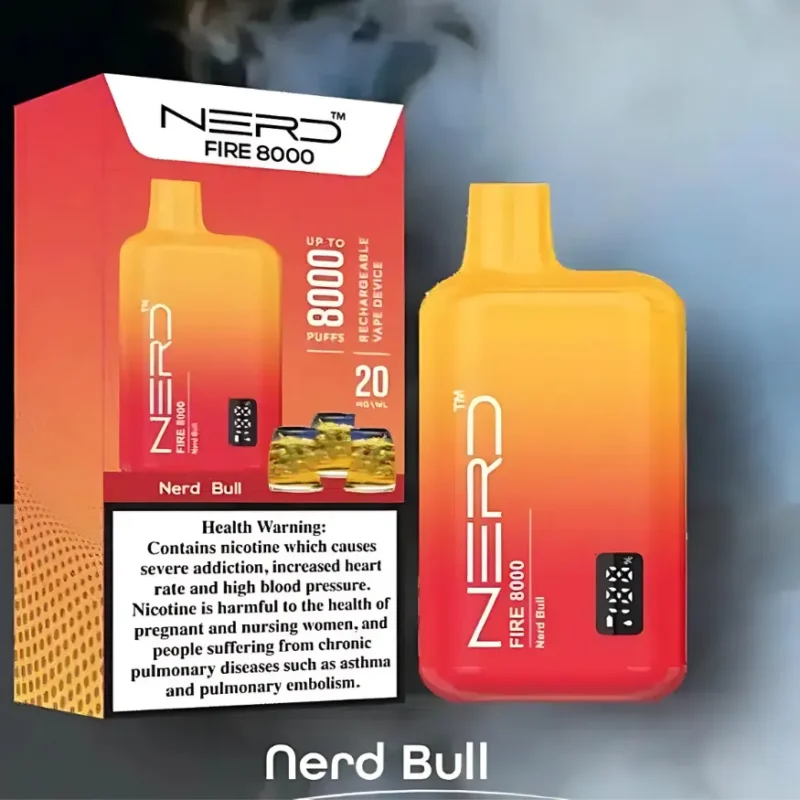 Nerd Fire 8000 Puffs Disposable Vape 2% Nicotine - Nerd Bull