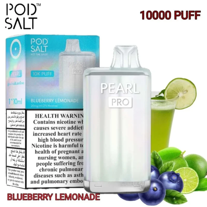 POD SALT Pearl Pro 10000 Puffs 20MG Disposable Vape - Blueberry Lemonade