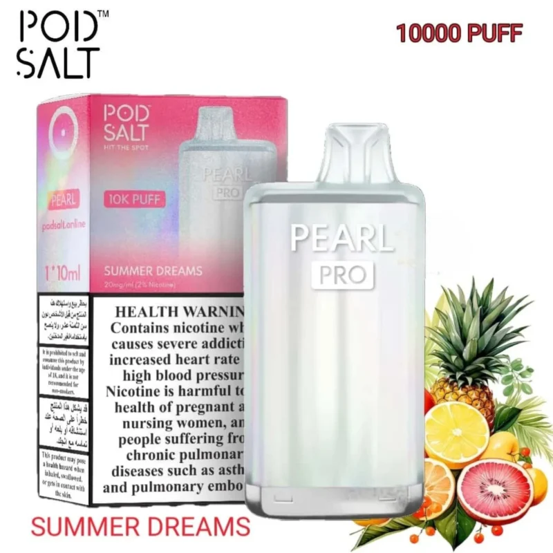 POD SALT Pearl Pro 10000 Puffs 20MG Disposable Vape - Summer Dreams