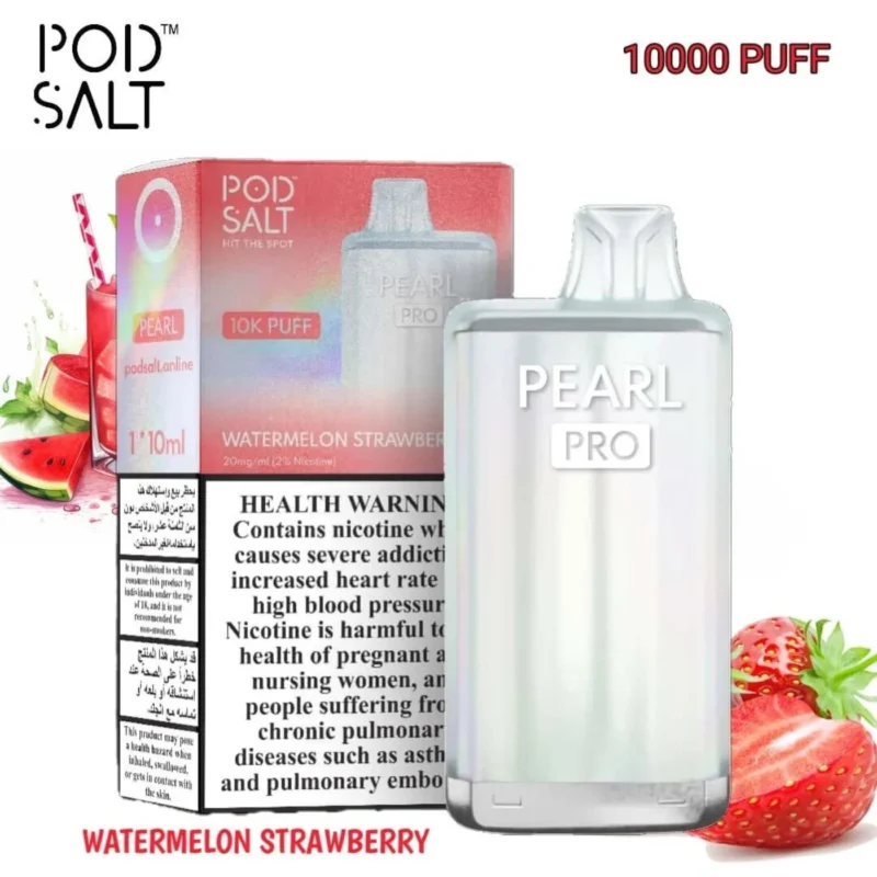 POD SALT Pearl Pro 10000 Puffs 20MG Disposable Vape - Watermelon Strawberry