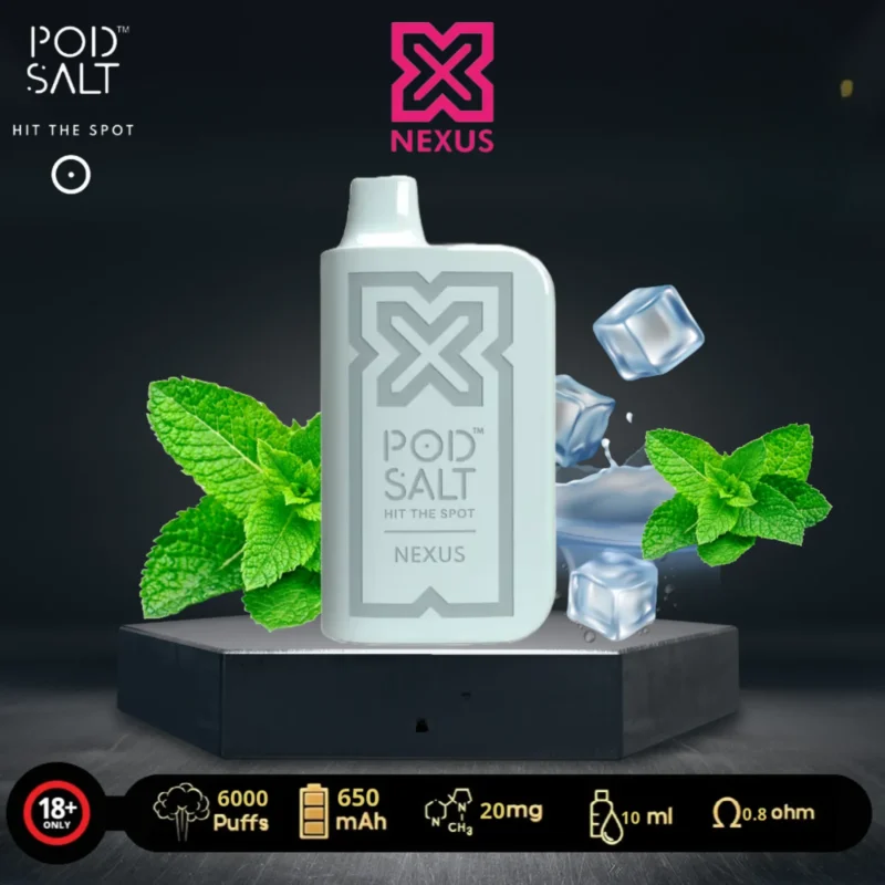 Pod Salt Nexus 6000 Puffs Disposable Vape - Icy Mint