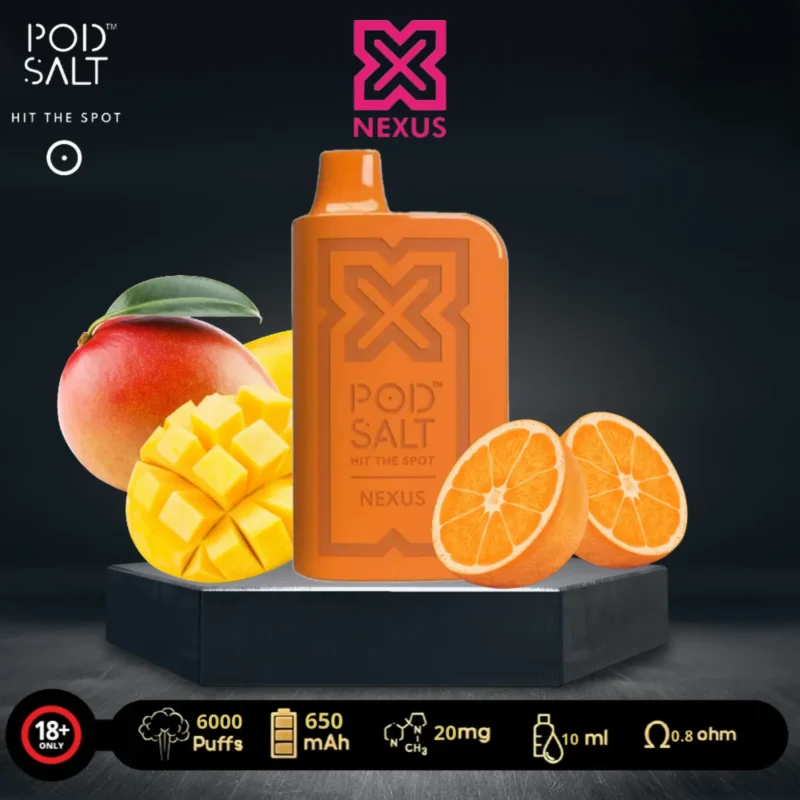 Pod Salt Nexus 6000 Puffs Disposable Vape - Orange Mango Lime