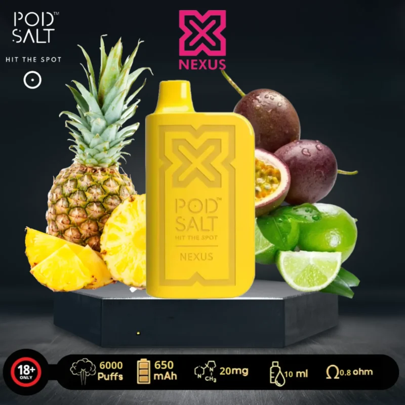 Pod Salt Nexus 6000 Puffs Disposable Vape - Pineapple Passion Lime