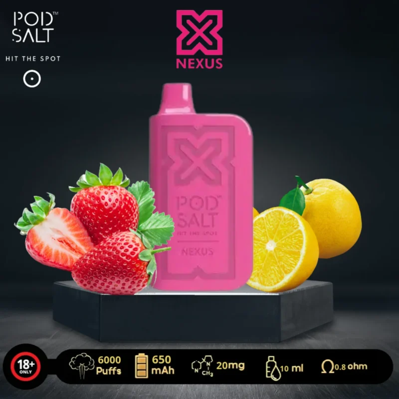 Pod Salt Nexus 6000 Puffs Disposable Vape - Sweet Strawberry Lemonade