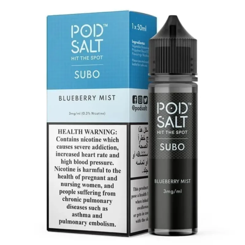 Pod Salt Subo 3MG 50ML E-Juice in Dubai - Blueberry Mist