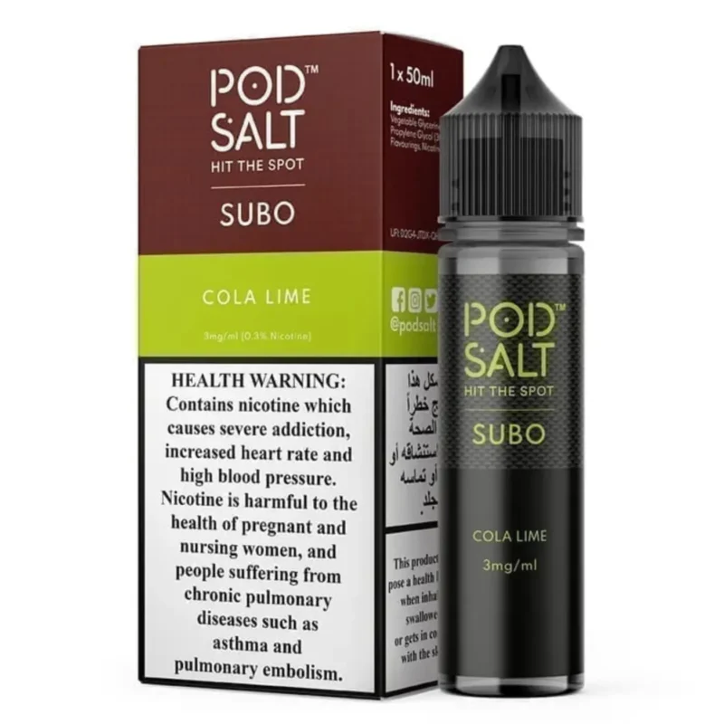 Pod Salt Subo 3MG 50ML E-Juice in Dubai - Cola Lime