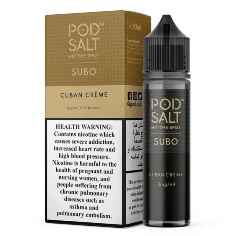 Pod Salt Subo 3MG 50ML E-Juice in Dubai - Cuban Cream