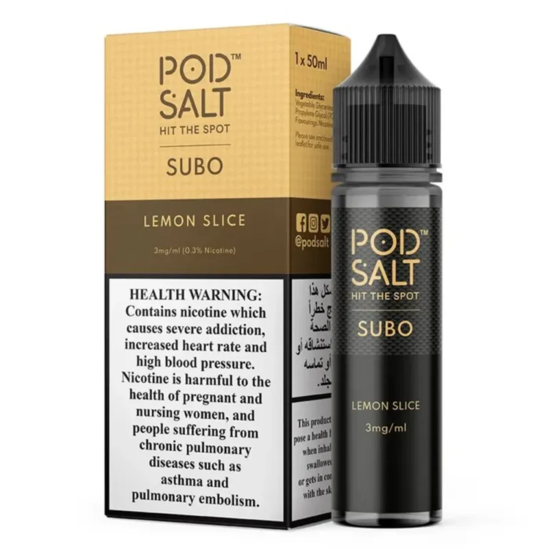 Pod Salt Subo 3MG 50ML E-Juice in Dubai - Lemon Slice