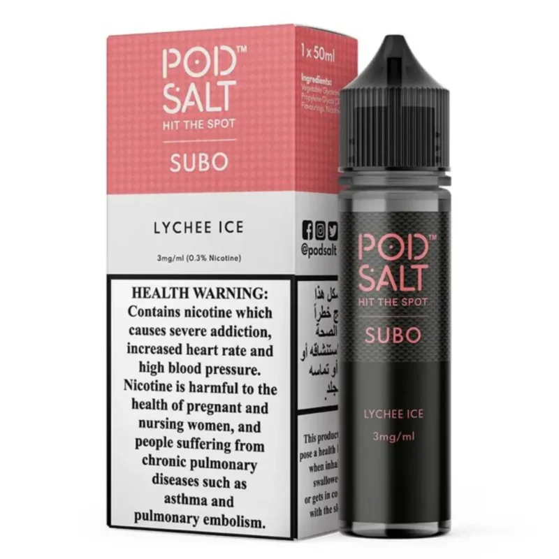 Pod Salt Subo 3MG 50ML E-Juice in Dubai - Lychee Ice