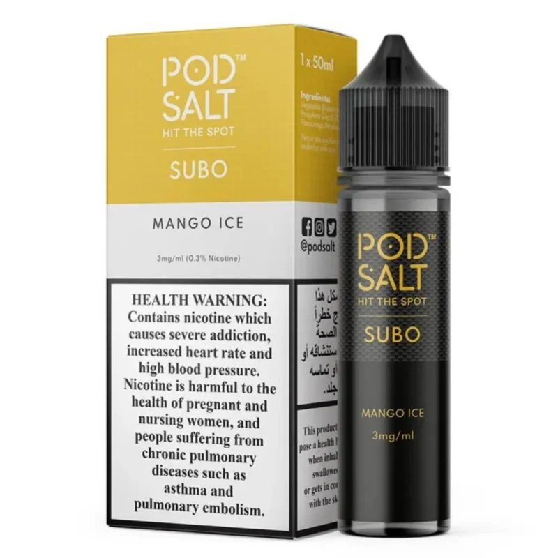 Pod Salt Subo 3MG 50ML E-Juice in Dubai - Mango Ice