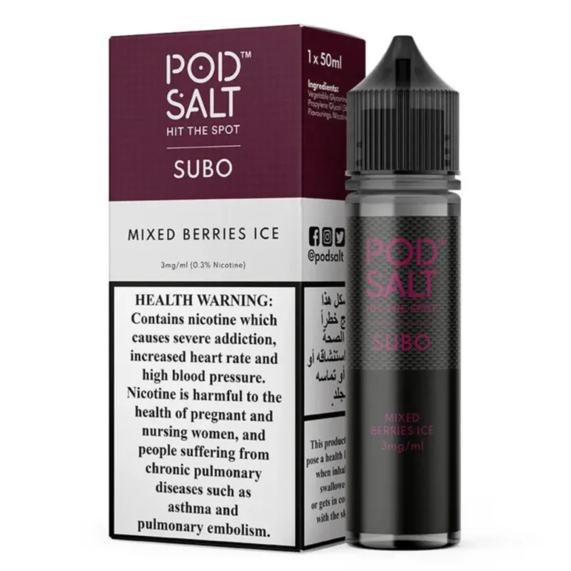 Pod Salt Subo 3MG 50ML E-Juice in Dubai - Mixed Berries Ice