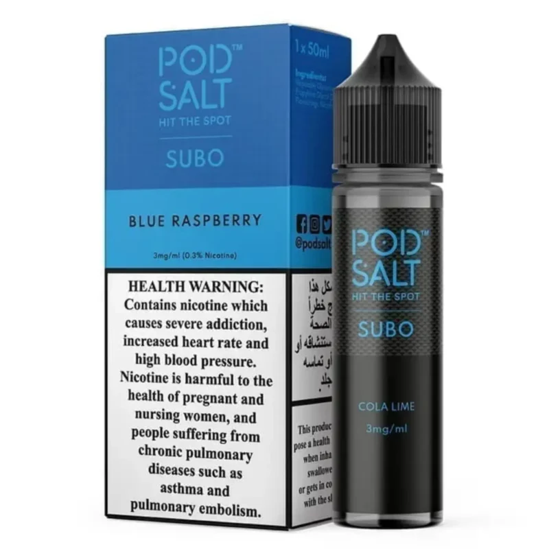 Pod Salt Subo 3MG 50ML E-Juice in Dubai - Pod Salt Subo 3MG 50ML E-Juice in Dubai - Blue Raspberry