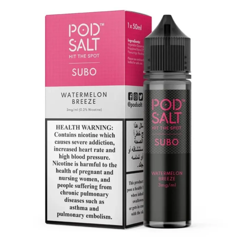 Pod Salt Subo 3MG 50ML E-Juice in Dubai - Watermelon Breeze