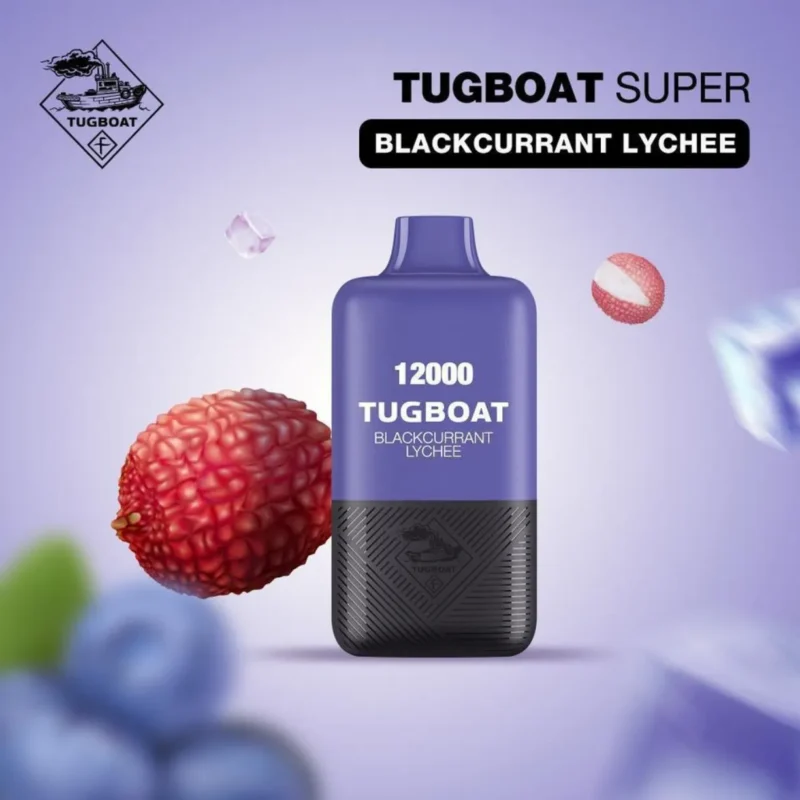 Tugboat Super 12000 Puffs - Blackcurrant Lychee