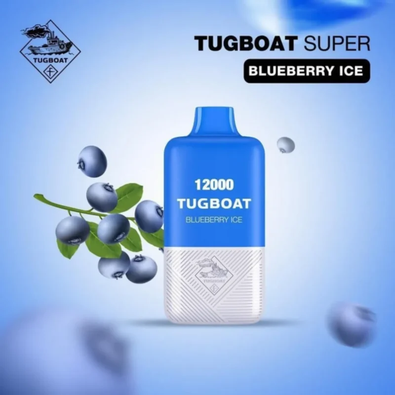 Tugboat Super 12000 Puffs - Blueberry ice