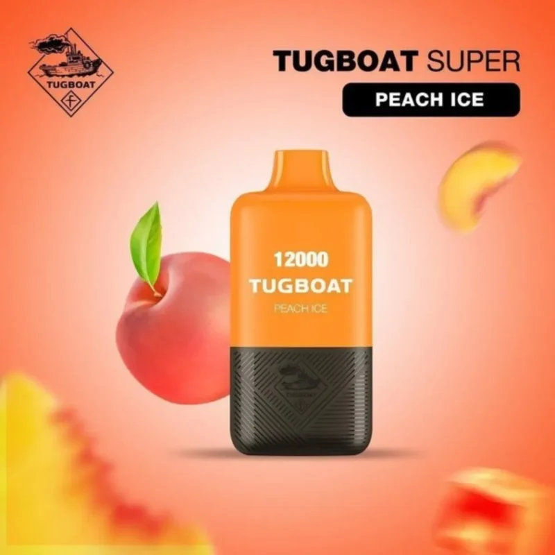 Tugboat Super 12000 Puffs - Peach ice