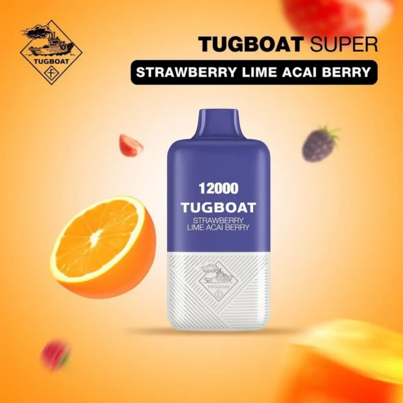 Tugboat Super 12000 Puffs - Strawberry Lime Acai Berry